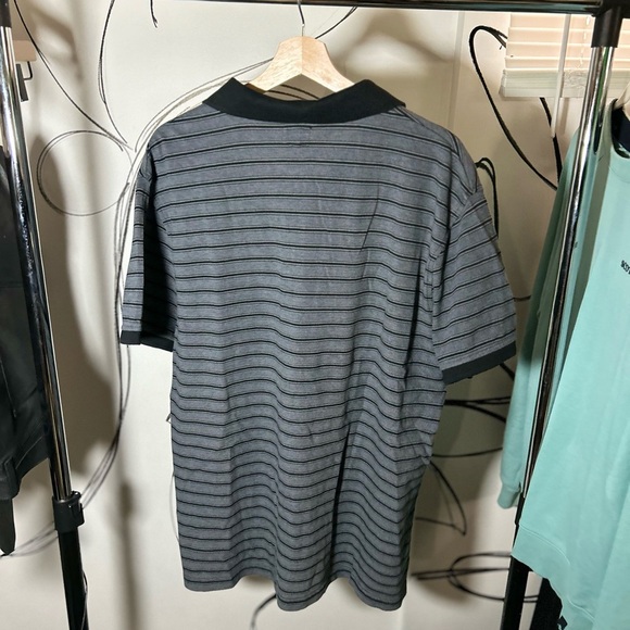 Levi’s Gray with Black Stripes Short Sleeve Polo, Men’s XXL - Picture 4 of 4